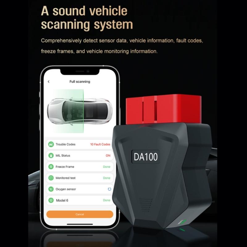 Портативный OBD2 Автосканер с Мониторингом Данных Интеллектуальный Диагностический Сканер Высокоэффективный Инструмент Диагностики Двигателя