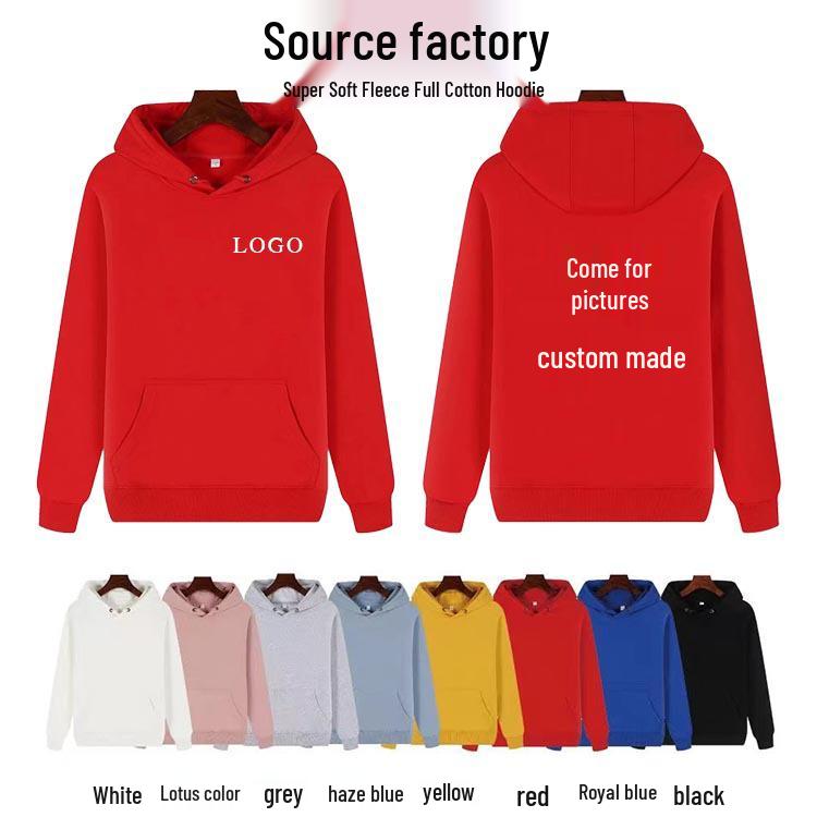 Custom Logo Super Soft Hoodie - Team/Class Uniforms for Autumn/Winter, Long Sleeve Outerwear