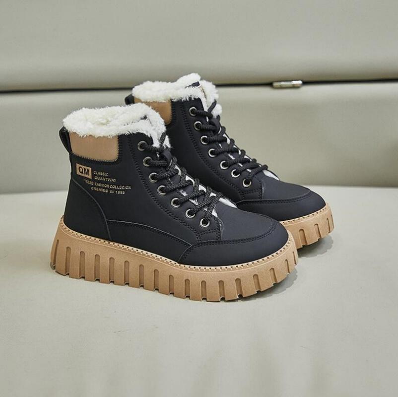 Winter Boots for Women Padded Shoes Fashion Designer Keep Warm Plus Plush Snow Boot Woman Fur Sneakers Skateboard Shoes Footwear