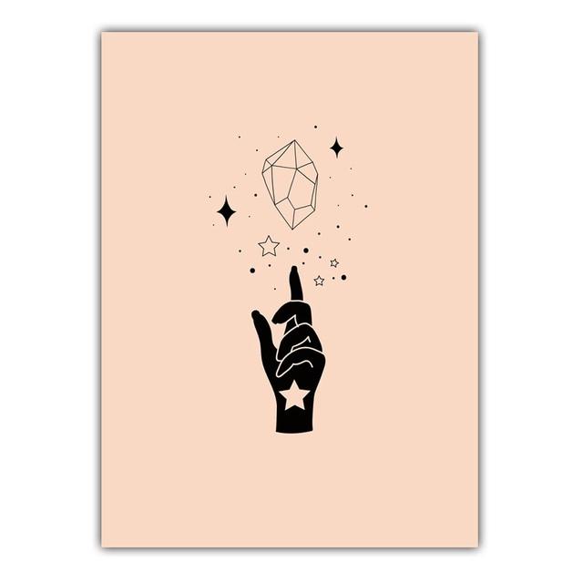 Скандинавский минималистский черный рисунок на холсте картина пальма постер офис настенная живопись гостиная спальня украшение дома фреска без рамки