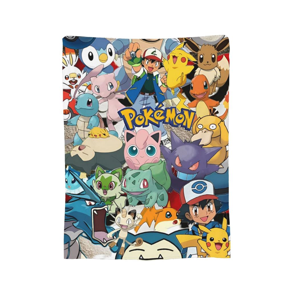 Pokemoned  Coral Fleece Plush Throw Blankets Charmander Charmeleon Charizard Blanket for Bedding Couch Warm Plush Thin Quilt,