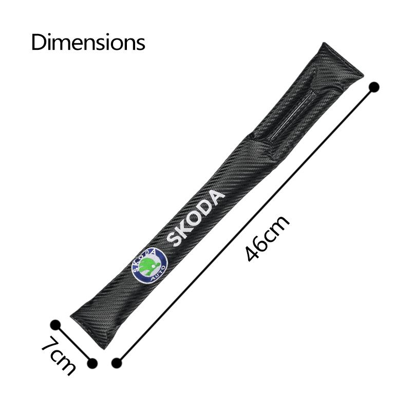 KITD7 Leather Car Seat Gap Filler Plug Leak-proof Filling Strip Pad For Skoda Octavia Superb Rapid Kodiaq Fabia a7 Accessories
