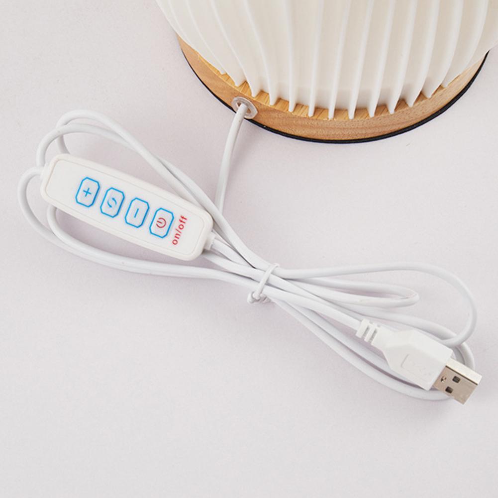 Настольная лампа для чтения, кнопка управления, прикроватная тумбочка, 12-позиционная деревянная настольная лампа с регулируемой яркостью для детской комнаты, гостиной, офиса, общежития