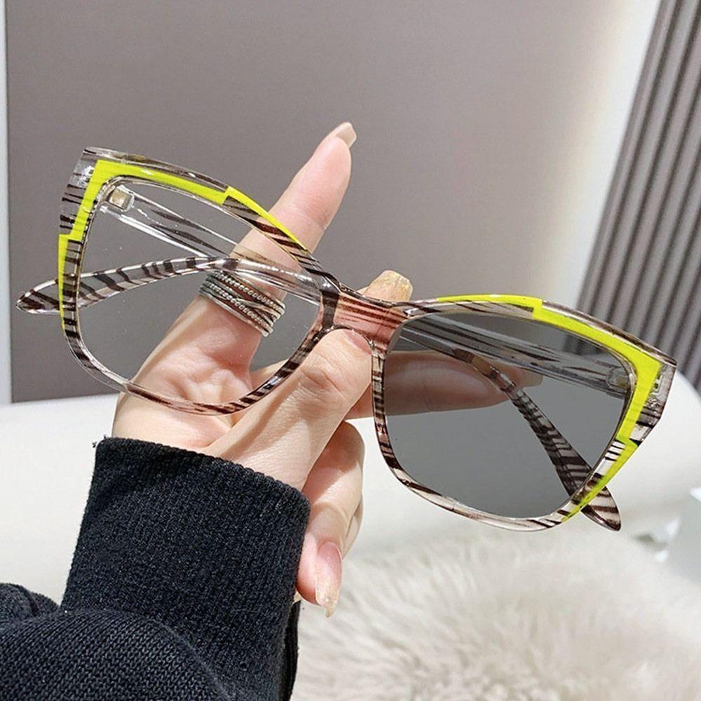 Women Photochromic Eyeglasses Anti-Blue Light Glasses Optical Spectacle Brand Designer Glasses Fashion Square Vintage Eyewear