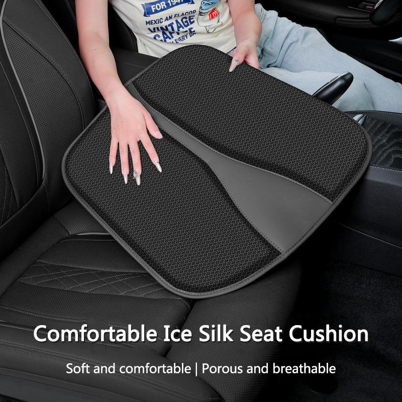 SFX1  High Quality Car Seat Breathable Cushion Mesh Seat Pad Anti-Slip Protector For Mercedes Benz C E S Class GLC GLB GLE GLS Sticker