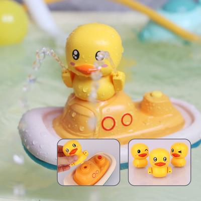 1 шт. Утенок Душевая лейка Электрическая лодка для игры в воде Новая и забавная Изысканный водяной пистолет Ванная комната Купание Ванна Успокаивающая Детская To