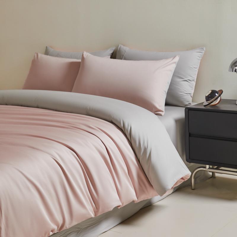 Four-Piece Premium Xinjiang Long-Staple Cotton Bed Set: 100% Pure Cotton Duvet Cover, Sheet, and Fitted Sheet - Nantong Home Textiles