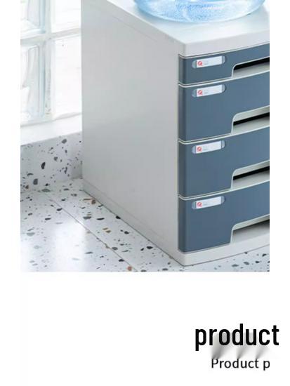 Lockable Multi-Layer A4 File Cabinet Drawer - Plastic Office Storage Box