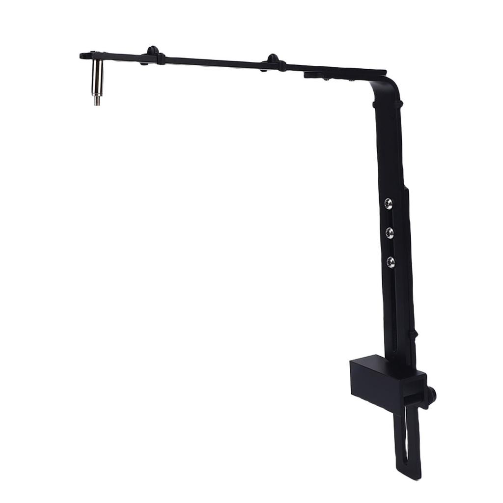 Aquarium Light Holder Stable Support Easy Installation Aluminum Alloy Fish Tank Light Hanging Bracket Black