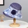 Summer new hat women the elderly organza sun hat summer sunshade bucket hat mother sunscreen hat thin