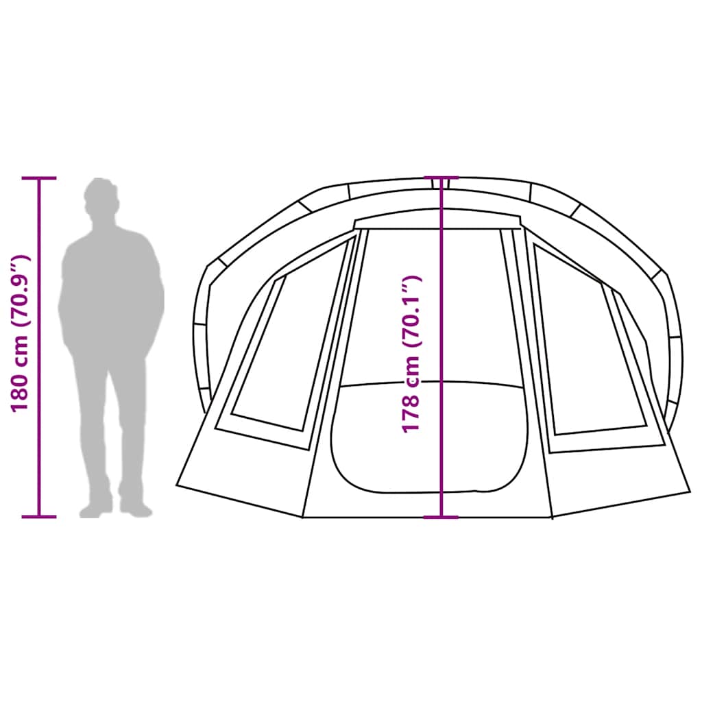 Fishing Tent for 5 People Camouflage Pattern Waterproof
