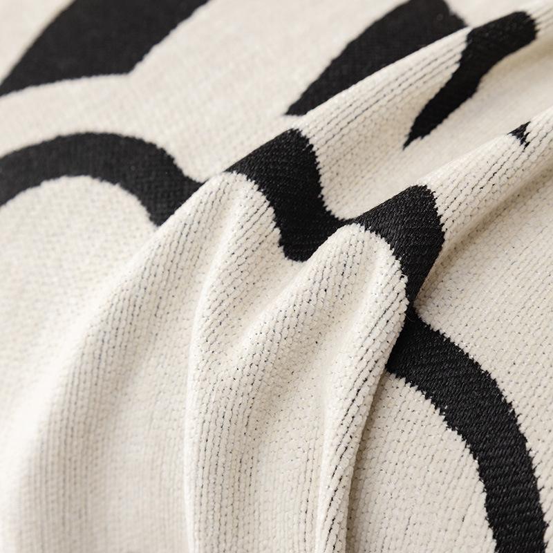 Вязаные одеяла с кисточками в клетку, мягкий гобелен в богемном стиле, ворсовое одеяло с геометрическим узором, винтажный декор для дома, чехол для дивана