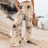 Women's Casual Pants Loose Soft Solid Color  Wide Leg Long Pants High Waist Straight Leg Pants