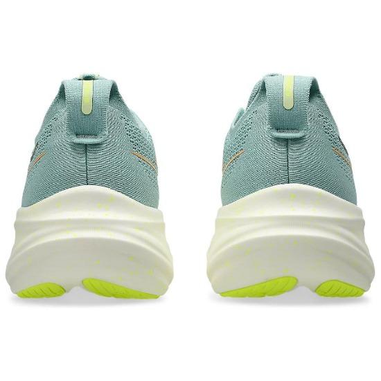 Asics Кроссовки женские Gel Nimbus 26 Light Celadon Teal Safety-Yellow 1012B601-301