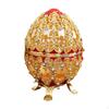 Easter Egg Style Hinged Jewelry Box Enameled Decoration Unique Gift Creative Shaped Ornament for