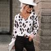 Vintage Fashion Elegant Casual Fall Women's Long-sleeved Leopard Retro Sweater