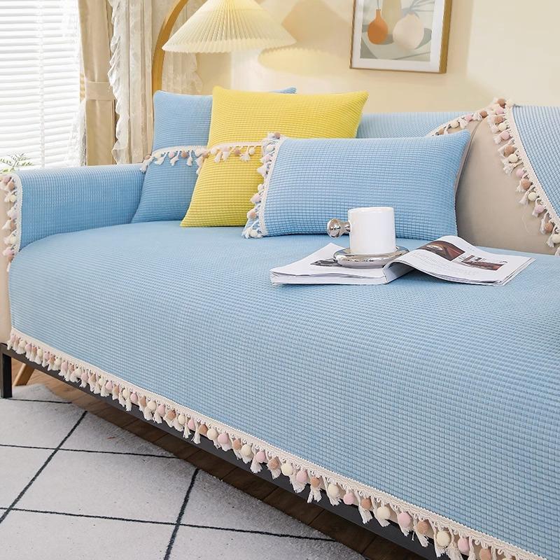 Cream Style Chenille Sofa Cushion Four Seasons Universal New Non-Slip Seat Cushions Sofa Cover Backrest Cover Towel