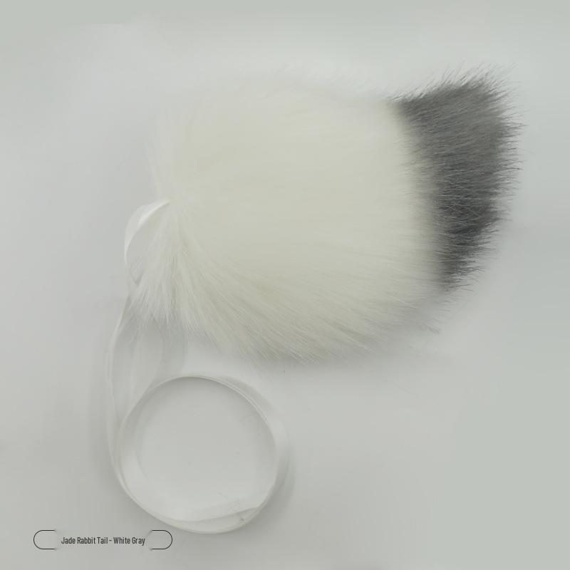 Плюшевая повязка на голову с ушками кролика и набор хвостов - Аксессуары для косплея на Хэллоуин