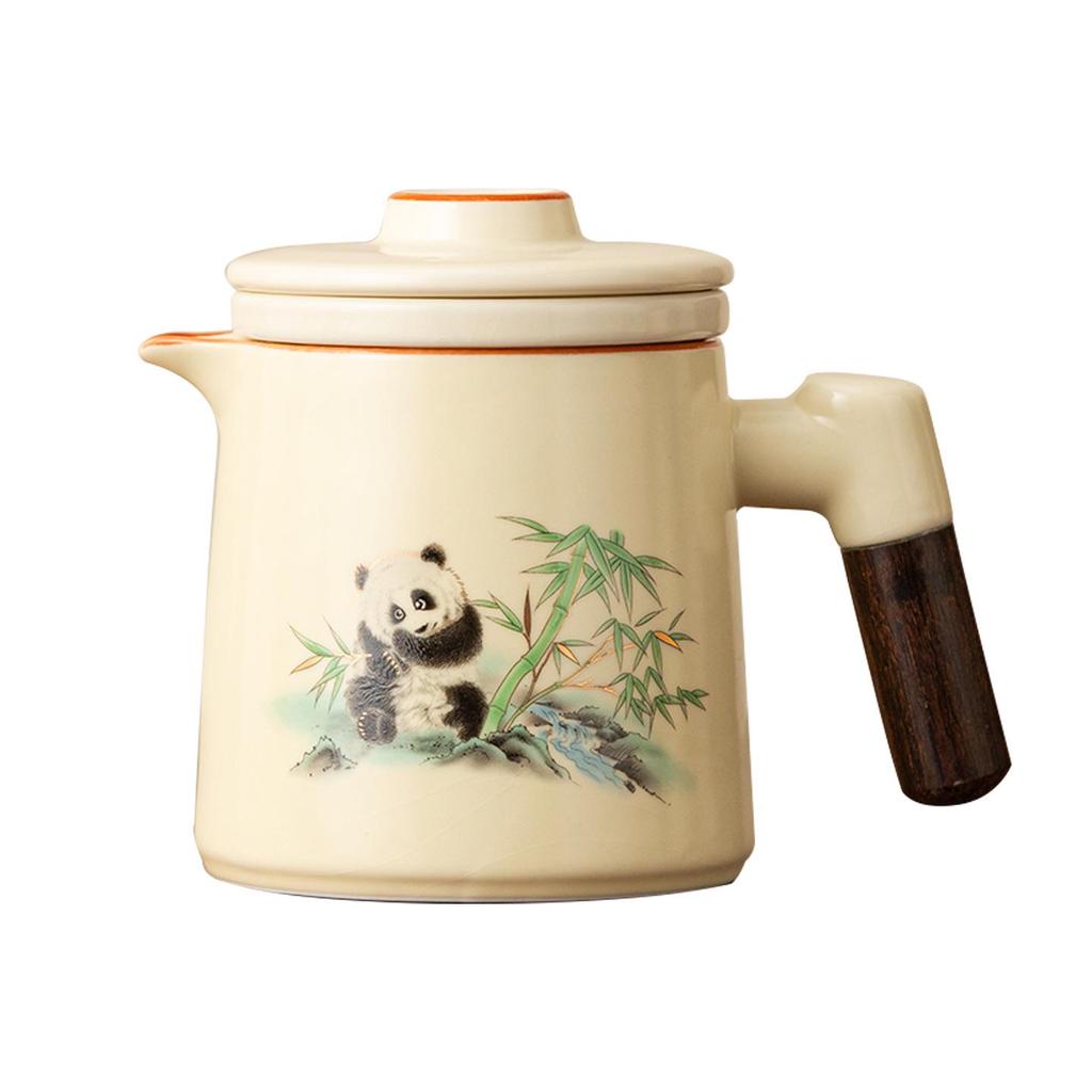 Portable Quick-Brew Travel Tea Set with Water Separation: One Pot & Four Cups