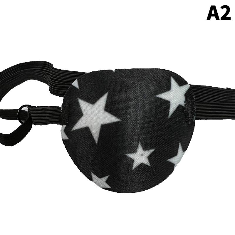 Пиратская повязка на глаз унисекс, черная, на один глаз, повязка на глаз, моющаяся, регулируемая, вогнутая, детский пиратский костюм для косплея