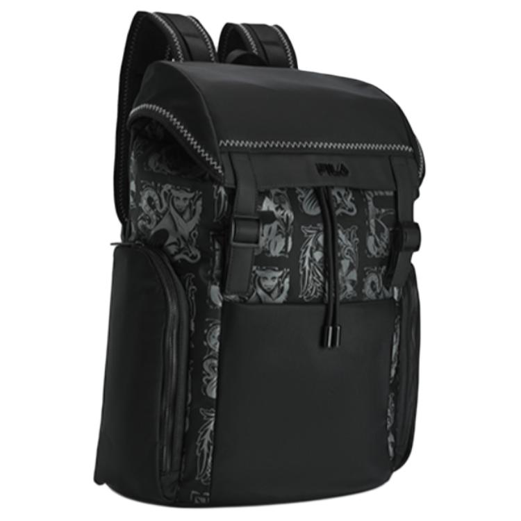 New FILA Fabric With Synthetic Leather Backpack Regular Men's Black F13M418104FBK