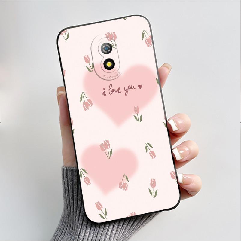 Печатный чехол для телефона Itel A16 / A16PLUS / A23 / ITEL Alpha Lite Funda Мягкий силиконовый черный корпус Чехол с милым цветочным рисунком Capa