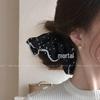 Резинка для волос "Девушка Камелия" в горошек - Высококачественная резинка 2025 года для женщин, Аксессуары для укладки волос с цветочным дизайном