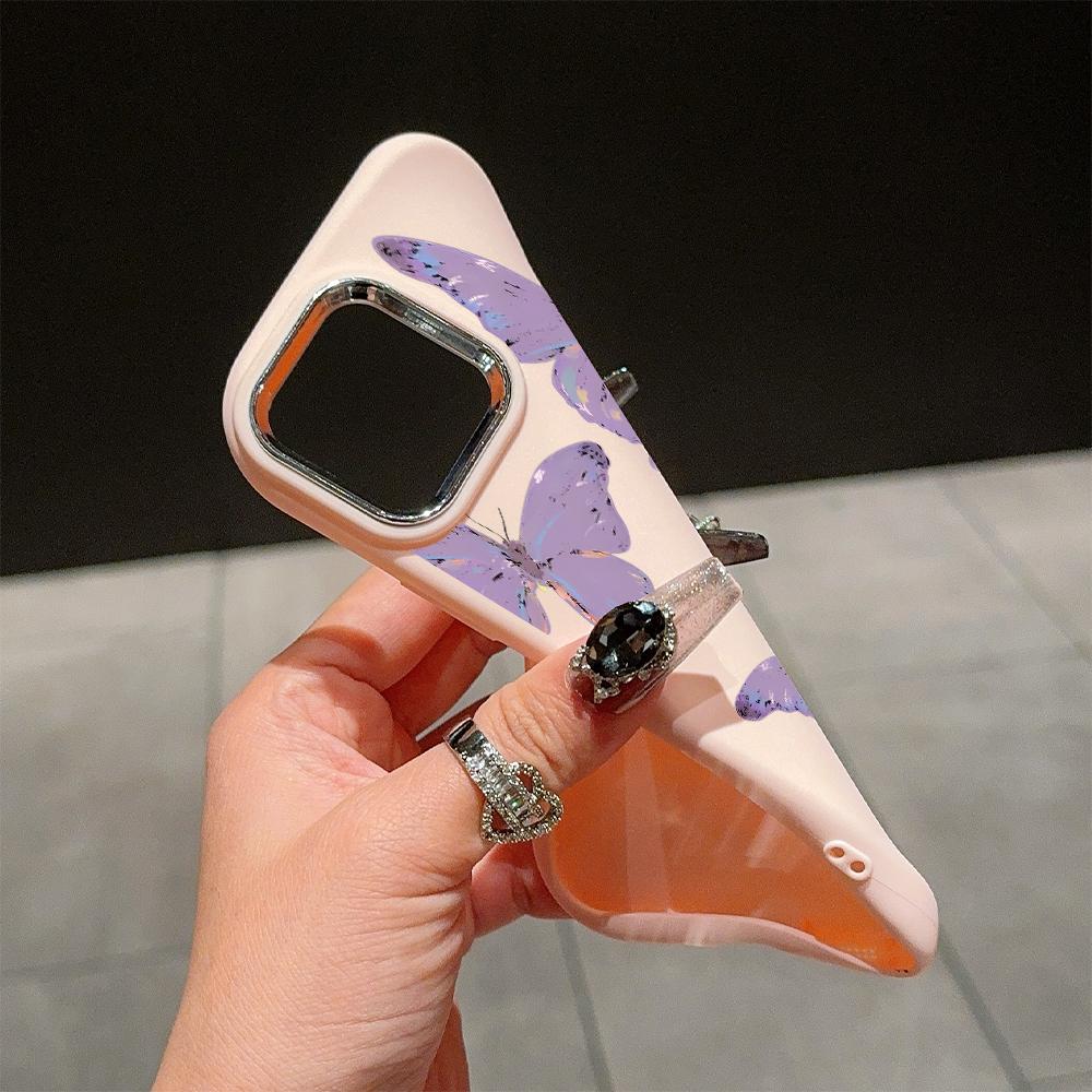 Solid Color Silver Edge Lens Soft Liquid Silicone Shockproof Phone Case for iPhone Samsung Huawei Honor Xiaomi Redmi OPPO Realme Vivo Infinix Tecno