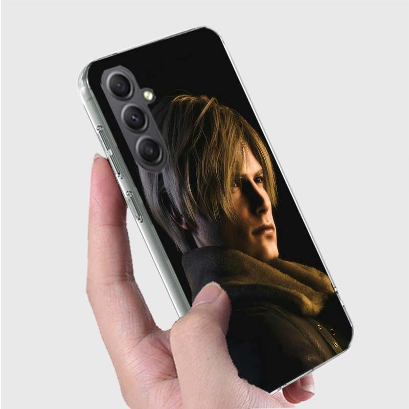 Леон Кеннеди Resident Evil 4 Телефон Для Samsung A15 A25 A35 A55 A71 A51 Galaxy S9 S8 S10E A41 A31 A11 M12 M32 M30S M51 M52 J8 J6