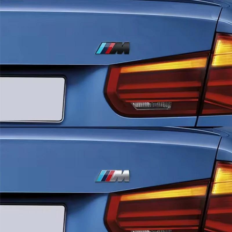 VYOJ1 1Pcs M Logo ABS Sticker Car Fender Side Emblem For BMW M1 M5 M4 M6 M2 M3 M7 G01 F30 F48 E83 F39 F10 Rear Trunk Badge Accessories