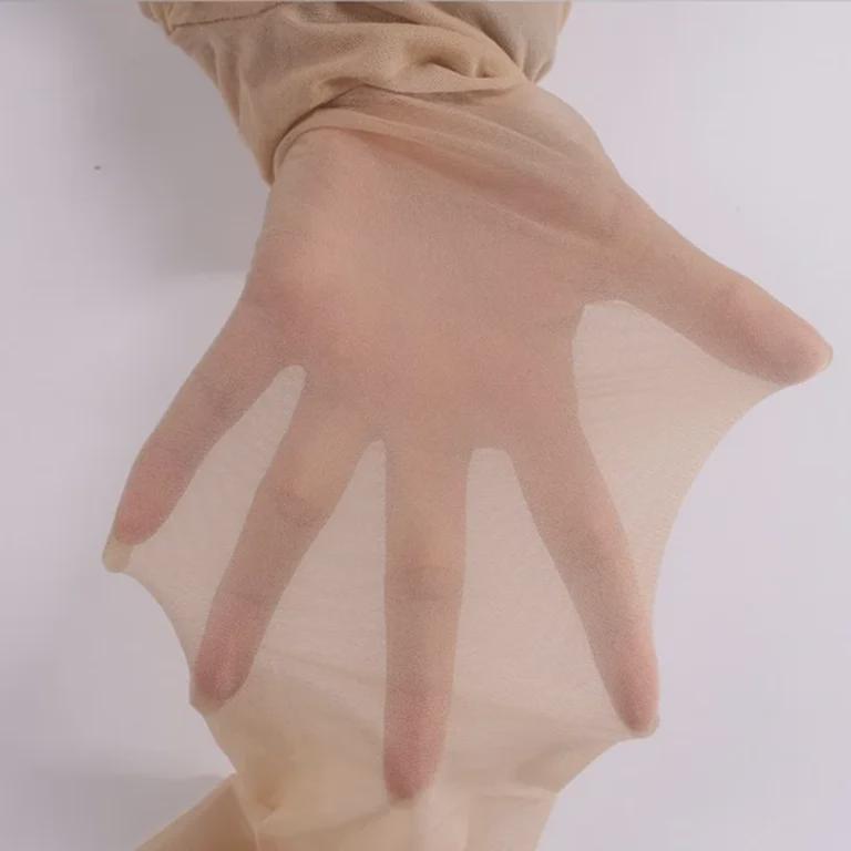 Ультратонкие бесшовные чулки Butterfly Crotch, женские, большого размера, с защитой от защемления, черные/невидимые 