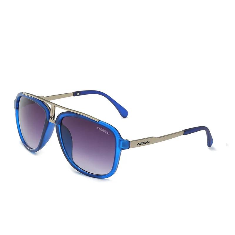 Солнцезащитные очки Carrera Retro Винтажные с защитой UV400 Металлическая оправа Спортивные Очки для вождения для мужчин Женщин Стиль Пилот 167/S