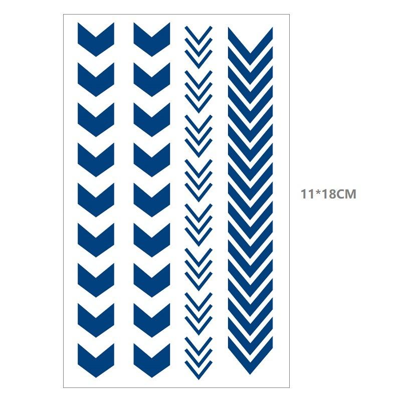 Death Ray прямые неотражающие сок травяные татуировки наклейки линии водонепроницаемые стойкие мужчины и женщины постепенные изменения наклейки