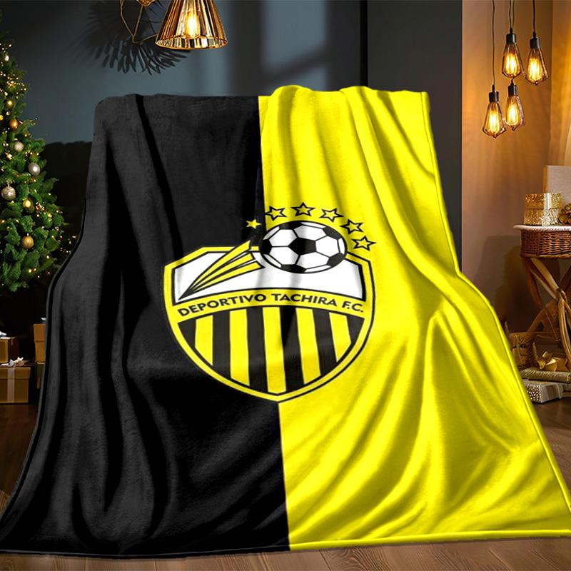 Deportivo Tachira Fc Crest Blanket Outdoor Flannel Blanket for Camping, Hiking, Garden Parties, Picnic Essentials,gift for family and friends