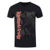 Iron Maiden T-Shirt Trooper Hi Contrast Rock Band New Black Official