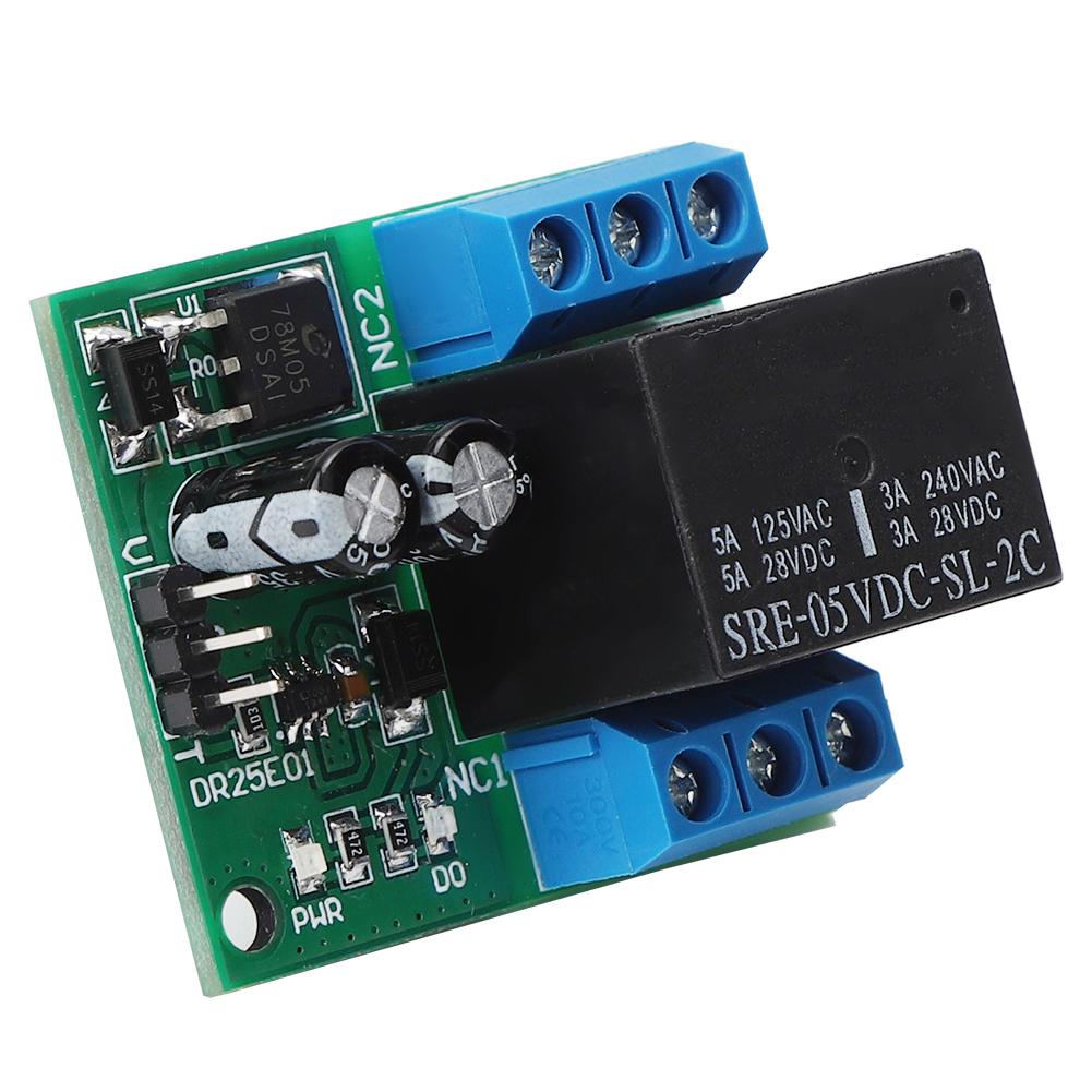 DR25E01 DPDT Relay Module Double Pole Double Throw Self Locking Bistable Relay Board(DC6 24V )