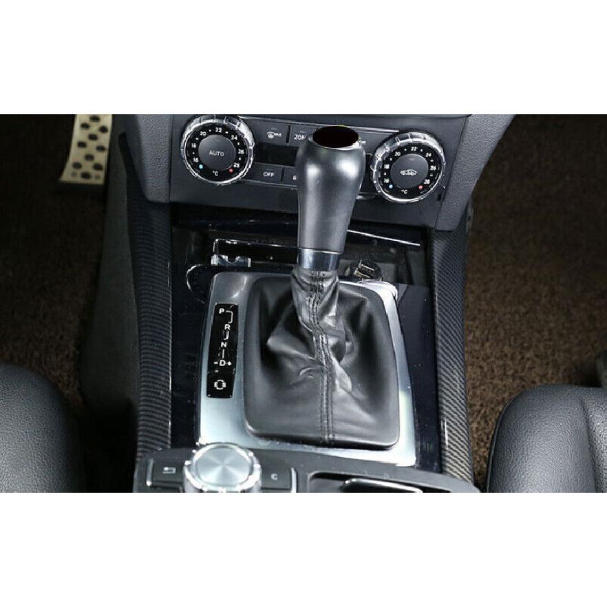 Gear Shift Both Side Strip Trim 2PCS Fit For Benz GLK 2009-2015 ABS Carbon Fiber