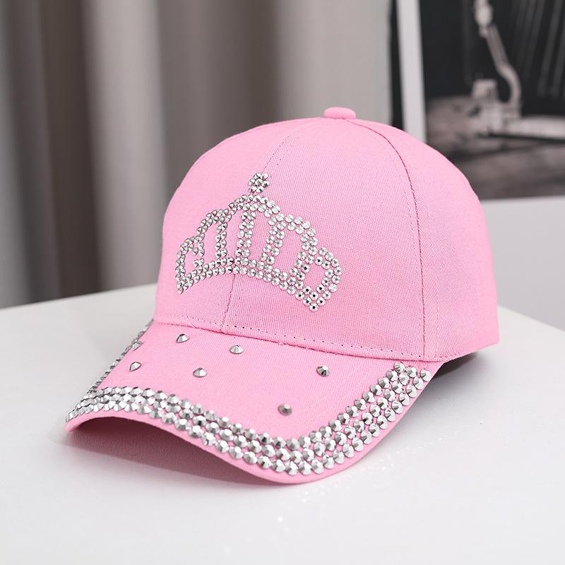 New Hat Women's Rivet Baseball Cap Fashion Crown Outdoor Sunscreen Sun Hat Rivet Cap Women's Hat Spot