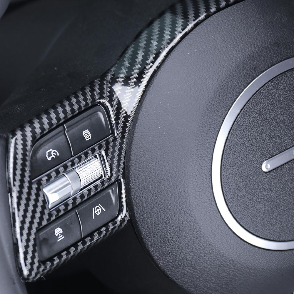 2PCS Car Steering Wheel Switch Button Trim Panel Frame Cover For Hyundai Tuscon NX4 2026 LHD RHD