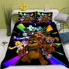 3D Комплект постельного белья Фредди Обои FNAF Пять Ночей Пододеяльник с Наволочками 2/3 шт. Декор Спальни Подарок