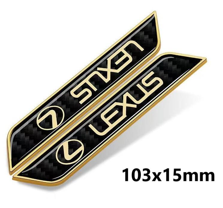 For Lexus F SPORT GS GX IS LS LX NX RX UX CT LC RC GX460 CT200 IS250 ES 220D IS200 RX300 VIP Side Fender Badge StickerQF2