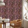 Pink Glitter Leather Wallpaper in Pink, Black and Burgundy 50x1000