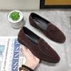 Men's 2024 British Style Suede Loafers - Bow Casual Slip-On Shoes
