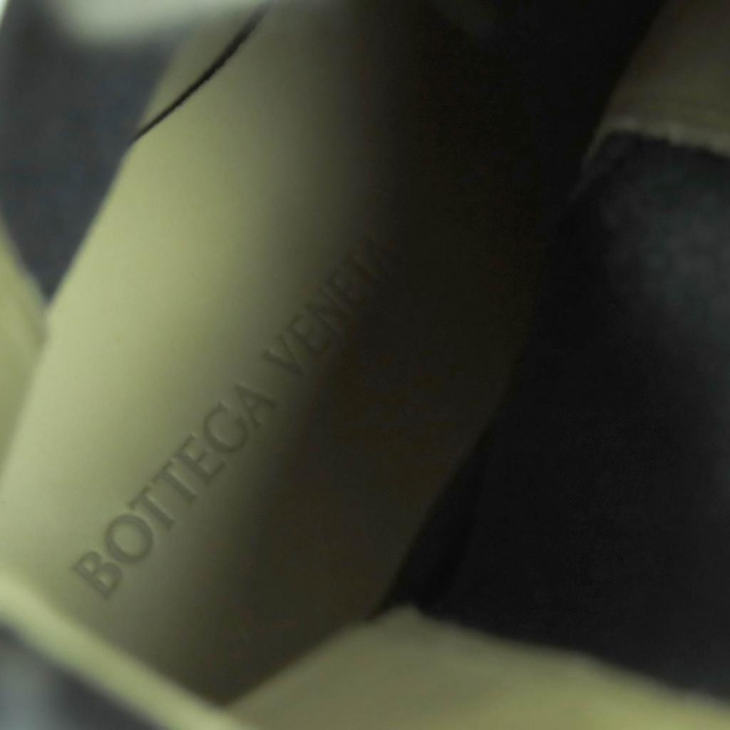 Безупречные ботильоны BOTTEGAVENETA FLASH из черной и зеленой кожи Женские 37,5 Б/у