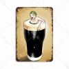 Beer Vintage Beauty Metal Bar Pub Cafe Shop Wall Decoration Men  Tin Sign Art Poster Home Decor Iron Plate 20x30 Cm