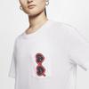 Nike T Shirts Women's White Crew Neck Moderate Straight Fit CU9700-100