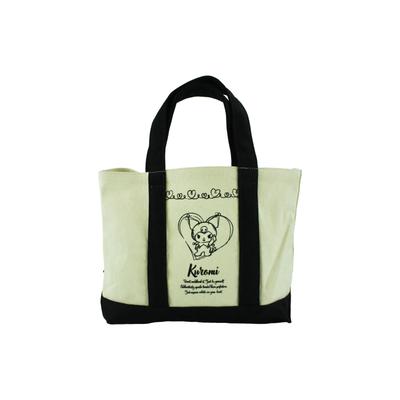 Ясуда Цусё Персонажи Sanrio Рисование Арт Холщовая Сумка-шоппер Куроми KU Ручная Сумка для Ланча DW03 В22 x Ш32 x Г11см