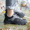 Men's New Leather Waterproof Non-slip Leisure Outdoor Shoes 46 47 Large Size Shock Absorption Mountain Hiking Shoes