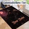 Custom Text Sleep Token Pattern Floor Rug Soft Indoor Carpet Mat Living Room Bedroom