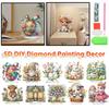 Акриловый ЯК Алмазная Живопись Настольные Украшения Комплект Настольные Наборы Алмазного Искусства Стразы Настольные Украшения для Дома Офиса Декор